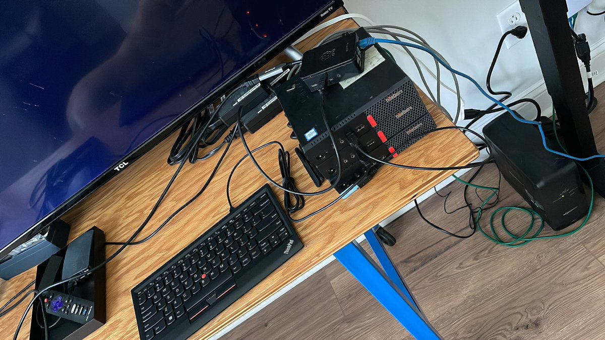 hughker's tweet photo. @TechnoTimLive now I just have to figure out how to use Proxmox in HA properly to mess around some more into the rabbit hole https://t.co/N3yuy6YSgN