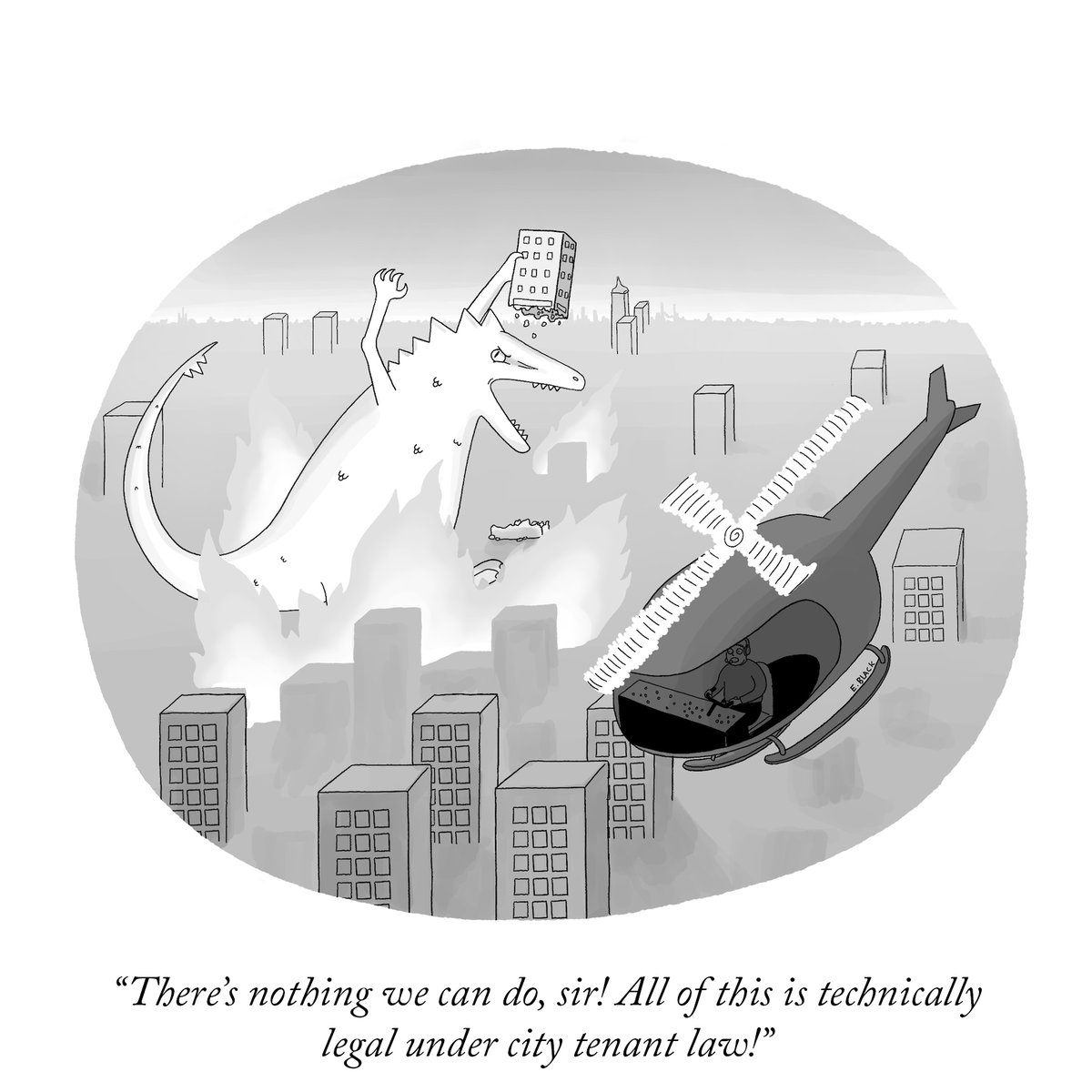 Today’s Daily Cartoon, by @efblack36. #NewYorkerCartoons