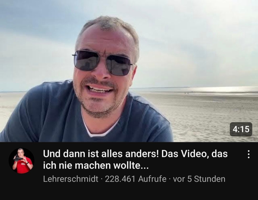 Lange nicht mehr so traurig gewesen wegen einem Video