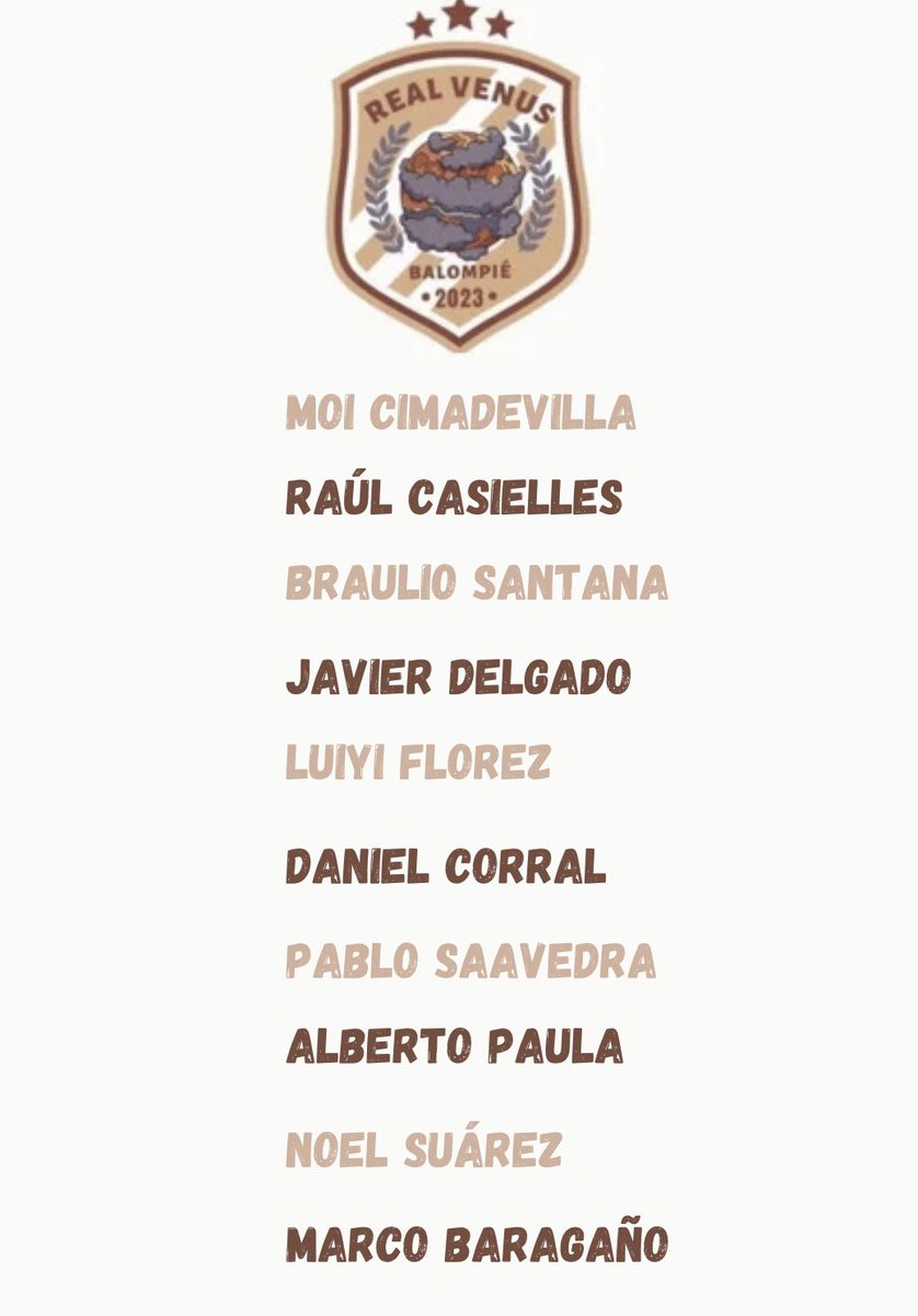 realvenusfc's tweet photo. Plantilla Cerrada tras el día del draft del equipo que va a callar bocas✅.
Listos para la 1ª Jornada de la guachis.💪🏽💪🏽 @guachistv https://t.co/FsZsx5foSc