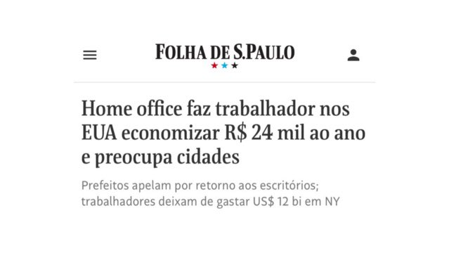 vamo falar do verdadeiro motivo pelo qual essas matérias contra o home office tão sendo divulgadas em peso ultimamente?