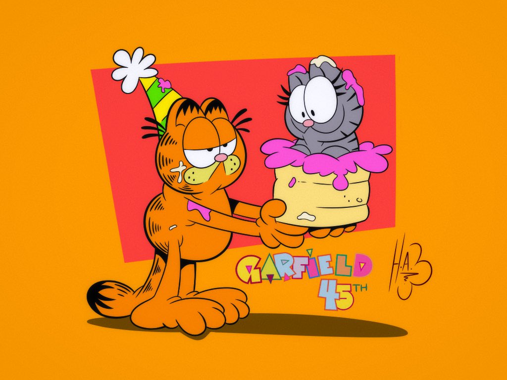 *sigh* It's Monday again…

…but on the plus side, it’s Garfield's birthday today (or the day he first debuted on newspapers 45 years ago)!

#garfield #nermal #garfieldandfriends #monday #happybirthday #birthday #cake #1970s #1980s #jimdavis #comicstrip #comicart #cartoonart