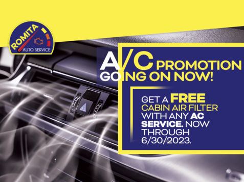 Don't let this summer heat ruin your comfort while driving!🔥 Get a FREE Cabin Air Filter Replacement with your AC Service!😎🌞

📌 Business hours:(559) 485-5675 📞

#staycool #keepingcool #HealthyVehicle #BackOnTheRoadAgain #maintenanceiskey #SummerReady2023 #roadtripprep