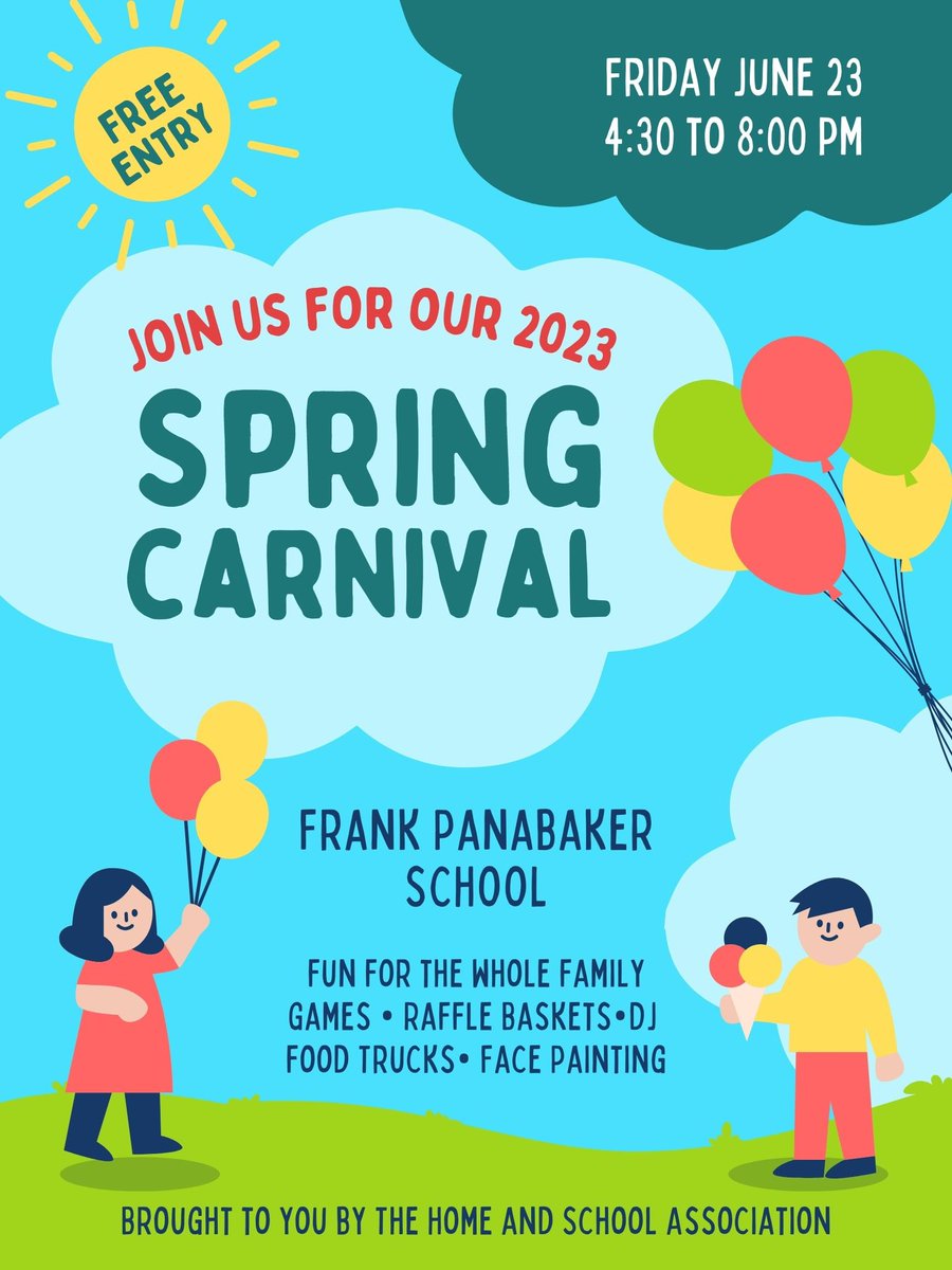 Hey Pumas! Our Spring Carnival is happening this Friday! We can’t wait to see you 🎉