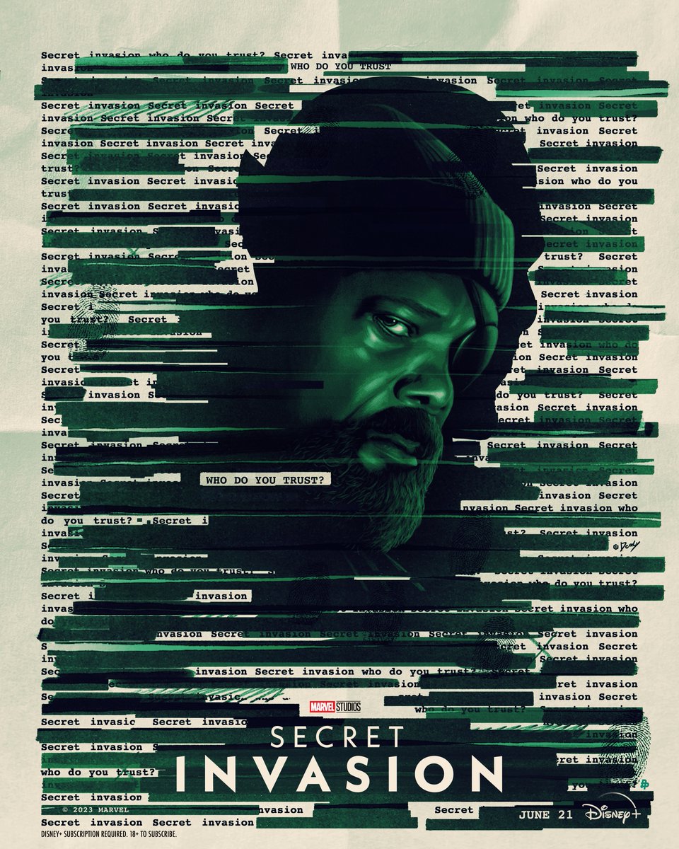 MarvelStudios's tweet image. This ██████ war is ███████ personal ██████████ ██ ████.

Tomorrow, Nick Fury returns in #SecretInvasion, streaming on @DisneyPlus.