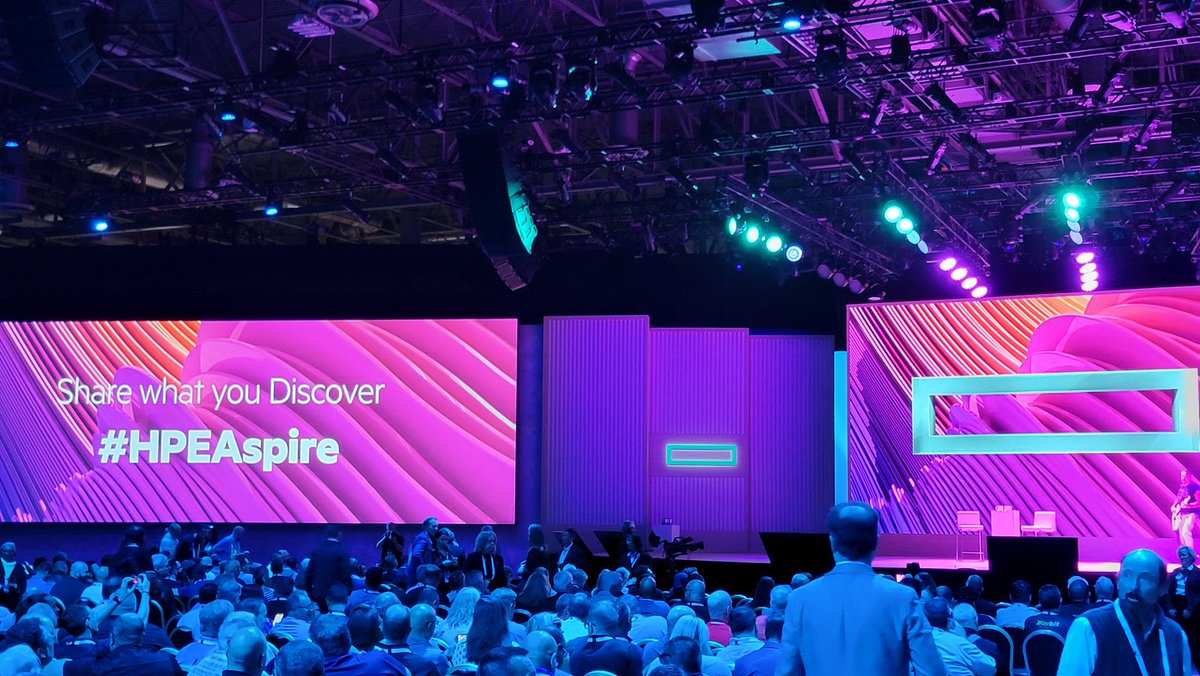HPECAspire's tweet photo. Aspire is off to a strong start right NOW with our Keynote to kick it all off!! Join us at the hall at the other end of the showcase floor 🎉 https://t.co/H7FFZqs8SS