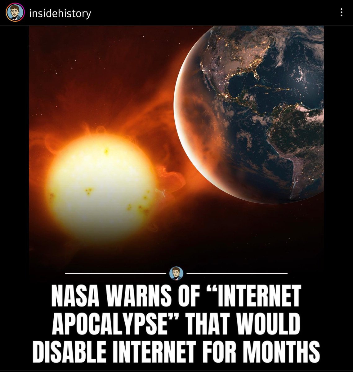 Coming in the next decade, a solar storm or 'Internet Apocolypse' could wipe out the internet for months or even years. NASA has launched a spacecraft to try and avert potential threat.