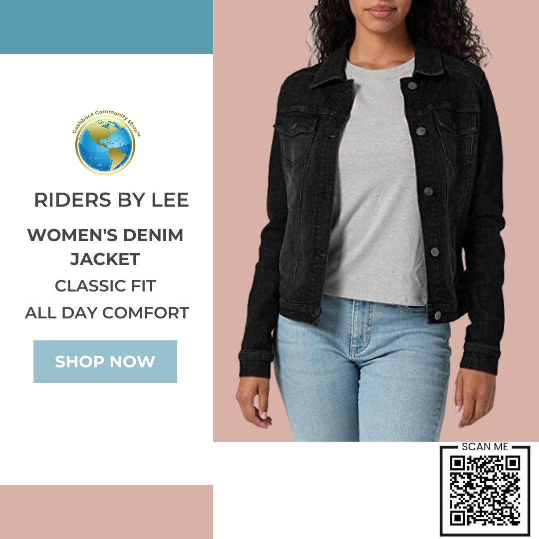Riders by Lee Indigo Women's Denim Jacket

Get yours!
amzn.to/3PjnBfm

#denimjacket #denim #womensdenimjacket #women #womenjacket #classicfitjacket #alldaycomfort #classicfit