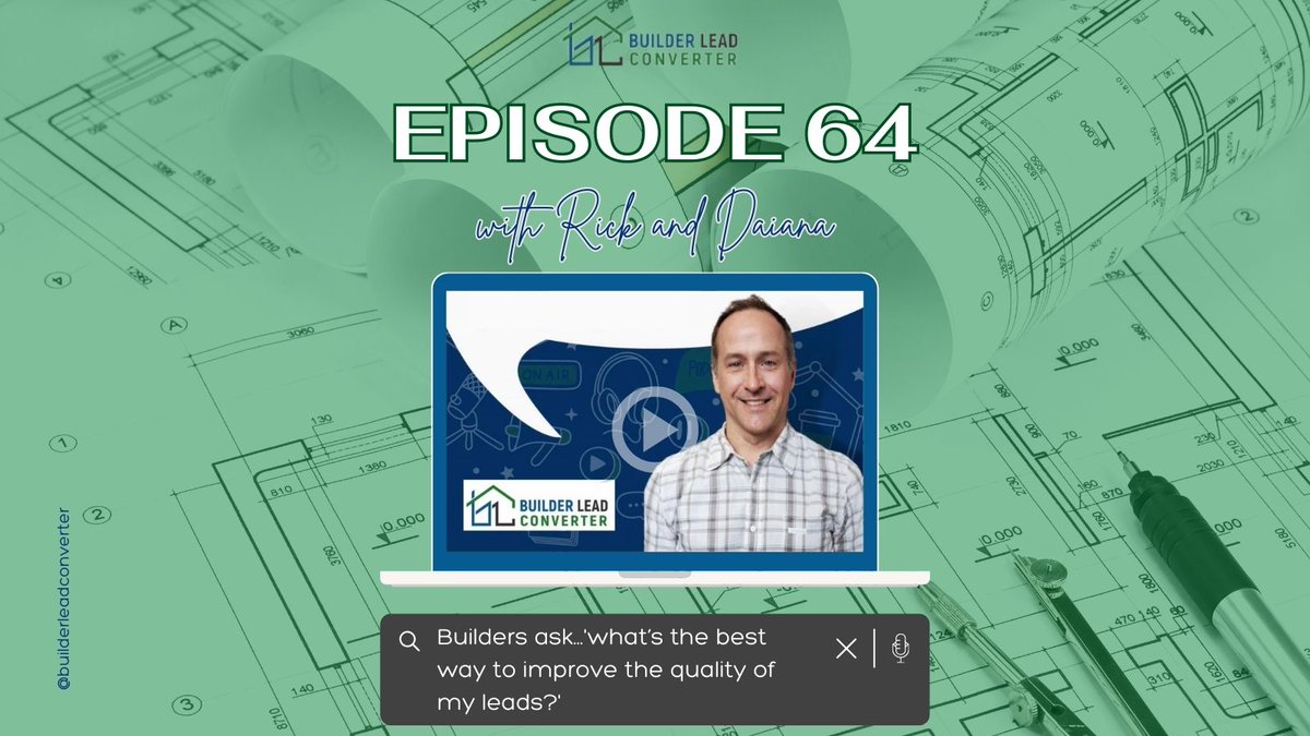How can you improve the quality of your leads? 

Read/Watch/Listen the full episode to learn more! (Link in the comment section👇)

#custombuilder #salestraining #HomeBuilders #leadgenerationstrategy #salespeople #Remodeler #salesrepresentative #salesadvice #salestip