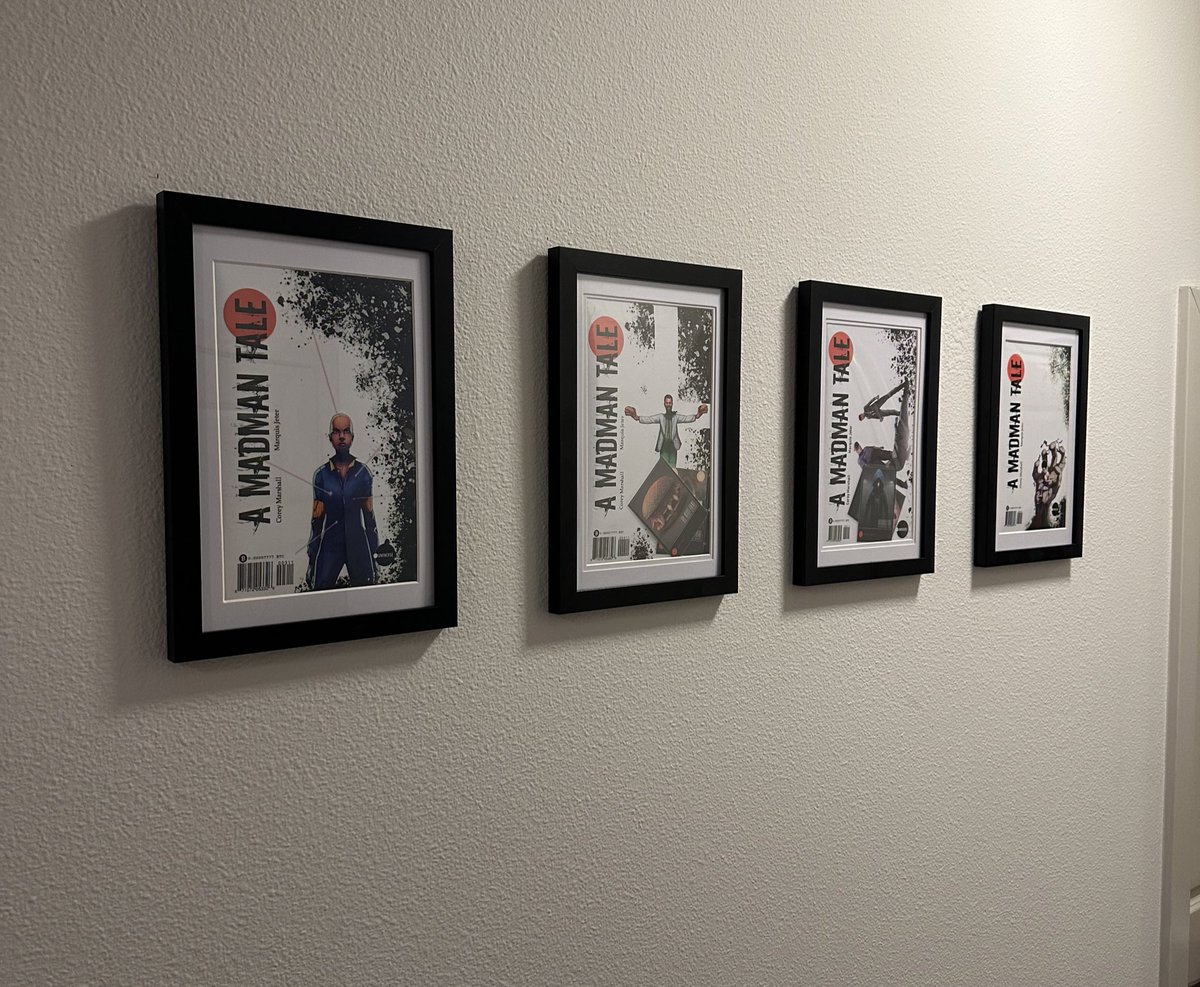 Tainoanomaly's tweet image. Finally put up some of my @UmiverseComics “A MadMan Tale” written by @CoreyMarshallx 

Can’t wait to collect the entire set!