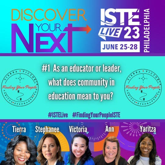 Victoria Thompson, M.S. is relaxing! (@victoriathetech) on Twitter photo Q1: As an educator leader, what does community in education mean to you? #ISTELive #FindingYourPeopleISTE <a href="/Reedtierra/">Tierra Reed Ed.S</a> @inc_yv <a href="/Stephsteph83/">Dr. Stephanee Stephens</a> <a href="/annkozma723/">Ann Kozma</a> Q1: As an educator leader, what does community in education mean to you? #ISTELive #FindingYourPeopleISTE <a href="/Reedtierra/">Tierra Reed Ed.S</a> @inc_yv <a href="/Stephsteph83/">Dr. Stephanee Stephens</a> <a href="/annkozma723/">Ann Kozma</a>