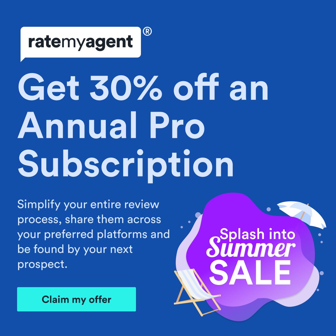 Our friends at RateMyAgent are offering 30% off their annual PRO subscription!
Claim your offer here:
hubs.la/Q01T_MWq0