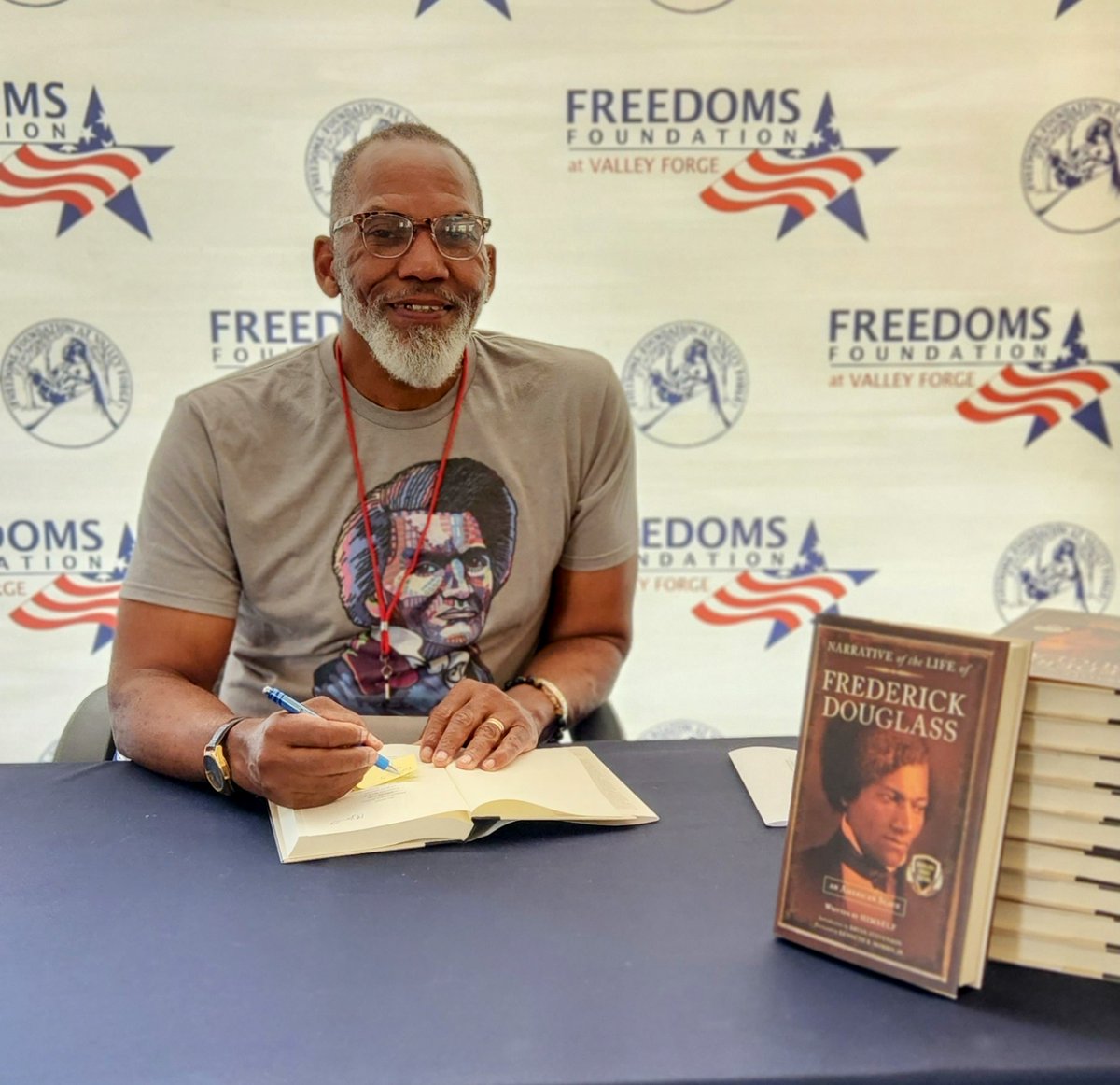 We are honored to welcome Kevin Douglass Greene, great-great-grandson of Frederick Douglass, to Freedoms Foundation as a special guest speaker for our 'Frederick Douglass: Legacy and Impact' seminar. #FFVF #frederickdouglass #professionaldevelopment #teachers