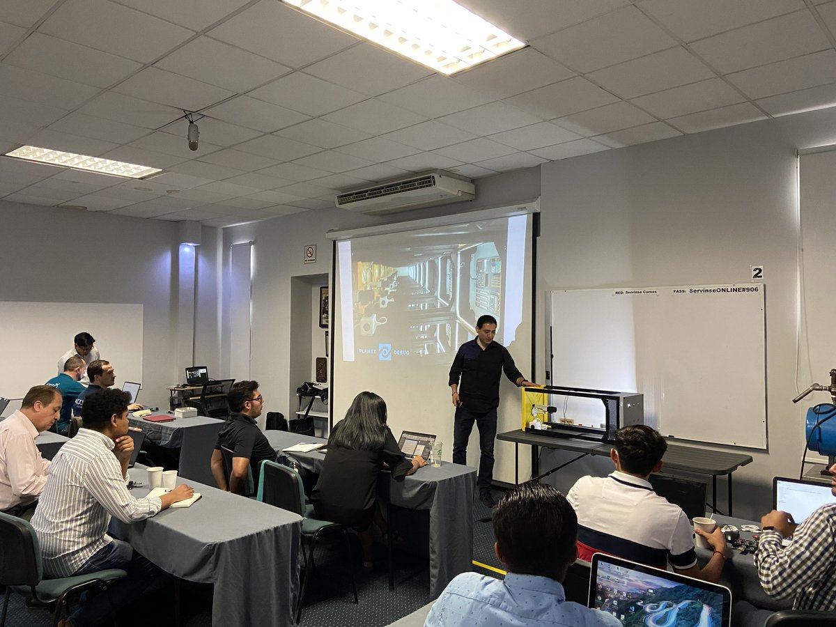 MICROSIDE_MX's tweet photo. El 15 de junio tuvimos una presentación acerca de #PlanetDebug de @mikroel llevada a cabo en las instalaciones de SERVINSE donde los asistentes conocieron los beneficios y ventajas de la plataforma para el desarrollo de proyectos rentables de IoT e I4.0 en un menor tiempo. ⚙️🌐 https://t.co/M8rnfpAN8Y