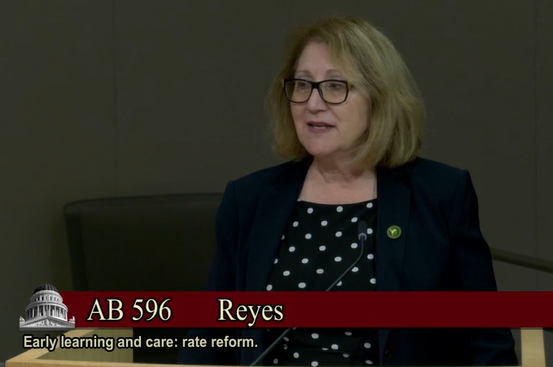 #AB596 @EGReyesCA to support equitable #familyfees for #workingfamilies that lifts them to #selfsufficiency and #children continuing in #stablechildcare is on call in #SENHumanServices.