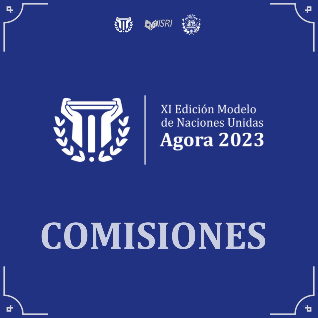 🌐 La XI Edición del Modelo de Naciones Unidas Ágora 🏛 contará con 5 comisiones ¿Ya las conoces? 🤔 🧵 Abrimos hilo (1/7)