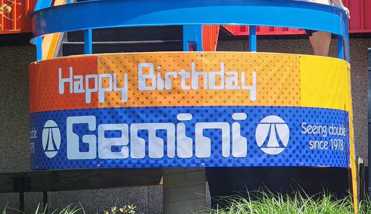 FUNFoodBlog's tweet image. Love the new birthday banner for Gemini! #CedarPoint
See which other attractions share the same anniversary: cpfoodblog.com/cedar-fair-att…