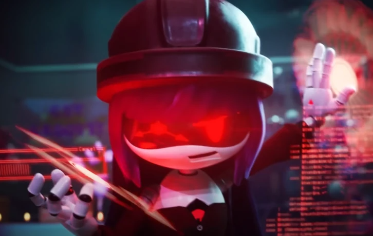 Red_BlackOTD's tweet photo. Today's red and black character is Doll from Murder Drones! https://t.co/4a8CAHZnU9