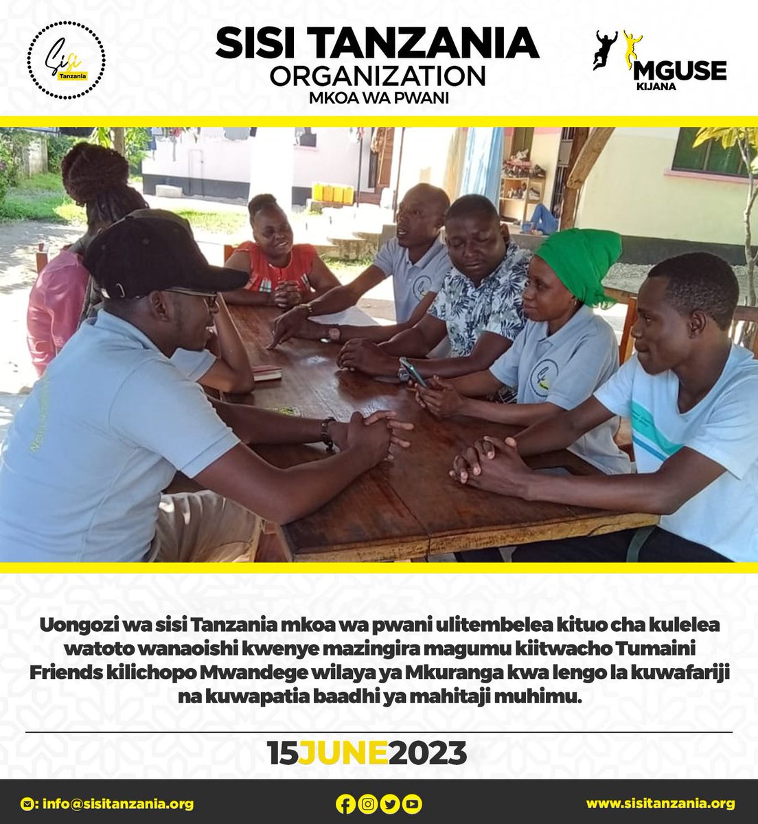 Uongozi wa SisiTanzania Mkoa wa Pwani ulitembelea kituo cha kulelea watoto wanaoishi kwenye mazingira magumu lengo likiwa kuwafariji na kuwapatia baadhi ya mahitaji Muhimu.

#KijanaOngeaNaMwenzio
#SisiTanzania