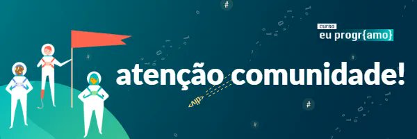 programaria's tweet photo. Vem saber mais do nosso novo jeito #EuProgrAmo 🚀 Para alcançar mais pessoas e continuar gerando mais inclusão e diversidade em Tech, agora as matrículas para os cursos #EuProgrAmo estarão abertas de forma permanente! Comece quando quiser: https://t.co/omwuKfN9KU https://t.co/nw6GnJCiJj