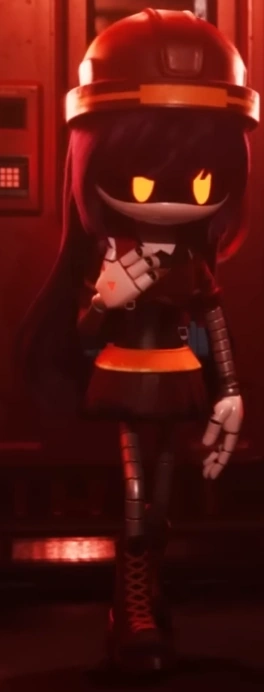 Red_BlackOTD's tweet photo. Today's red and black character is Doll from Murder Drones! https://t.co/4a8CAHZnU9