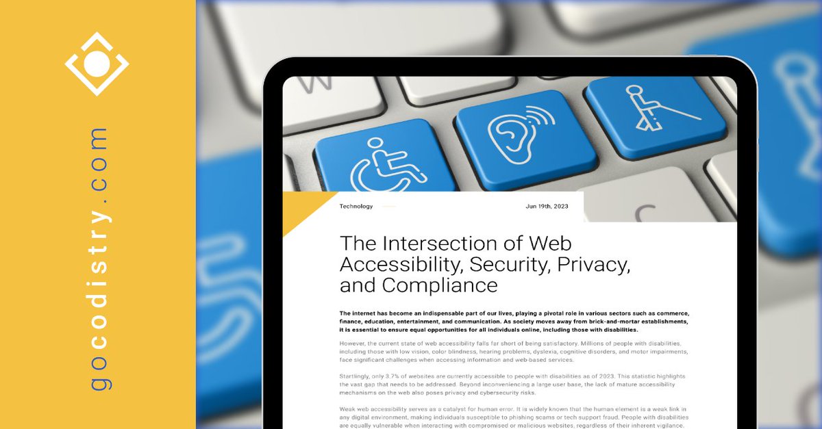 GoCodistry's tweet photo. Join us on the journey to a more inclusive internet! 

Read more: https://t.co/me3S7pK64l

#WebAccessibility #InclusiveInternet #DigitalInclusion #AIforAccessibility #UserExperience #ComplianceMatters #codistry https://t.co/Vjl81Yjuh0