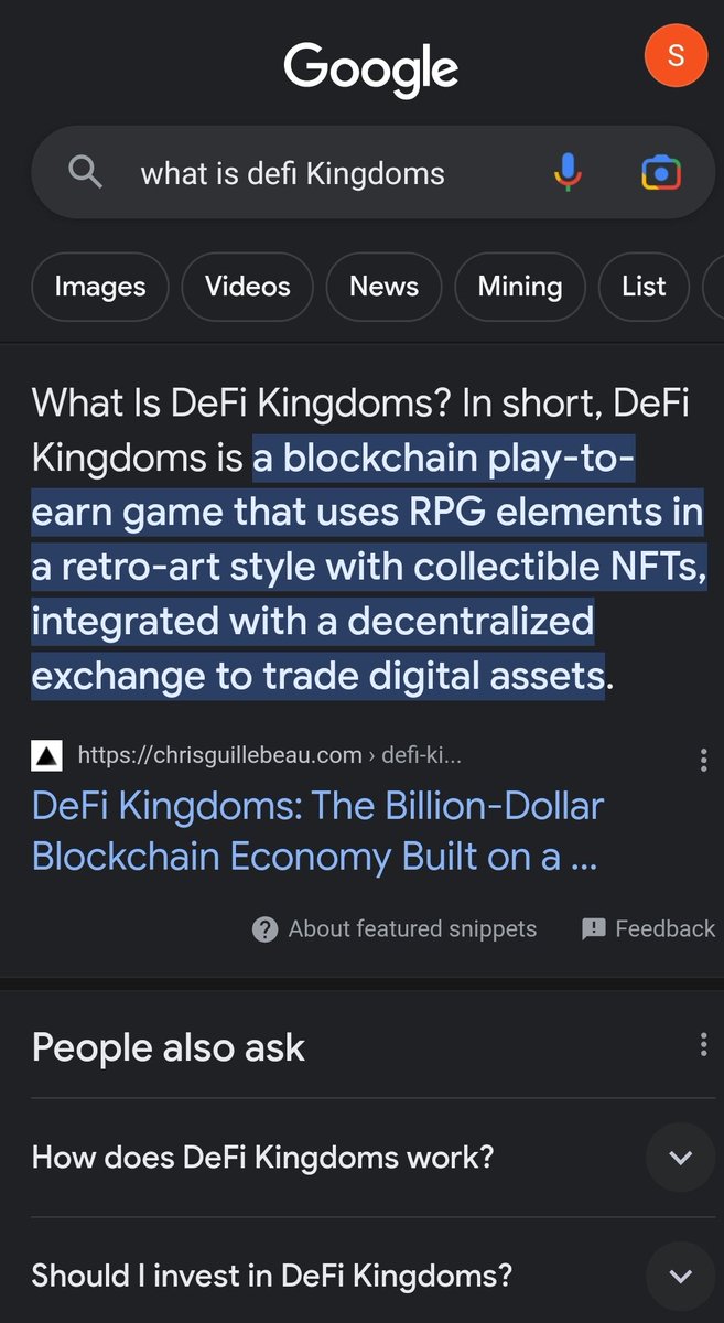 Have you ever asked Google Assistant

'What is defikingdoms?'