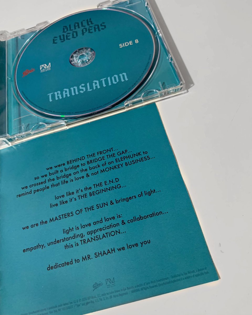 @bep’s 8th studio album, 𝐓𝐑𝐀𝐍𝐒𝐋𝐀𝐓𝐈𝐎𝐍, was released 𝟑 𝐲𝐞𝐚𝐫𝐬 𝐚𝐠𝐨 today! 🩵 #BlackEyedPeas #TRANSLATION #BEPTranslation