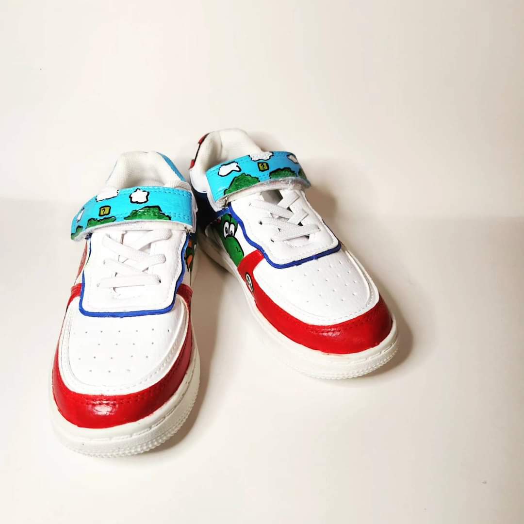 Custom pair of shoes SchoolOfKicks on IG did for my little guy!