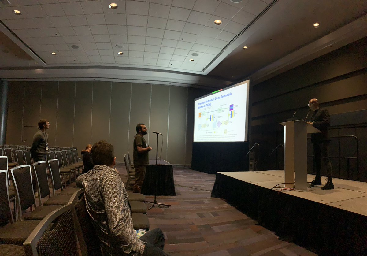 ilkedemir's tweet photo. Super lively Q&amp;A going on at #DLGC about geometric moments with deep learning! #CVPR2023 https://t.co/z8HbrG7FLn