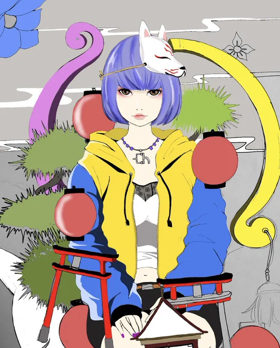 クールな雰囲気の絵が描ける予感 #イラスト #デジタルイラスト