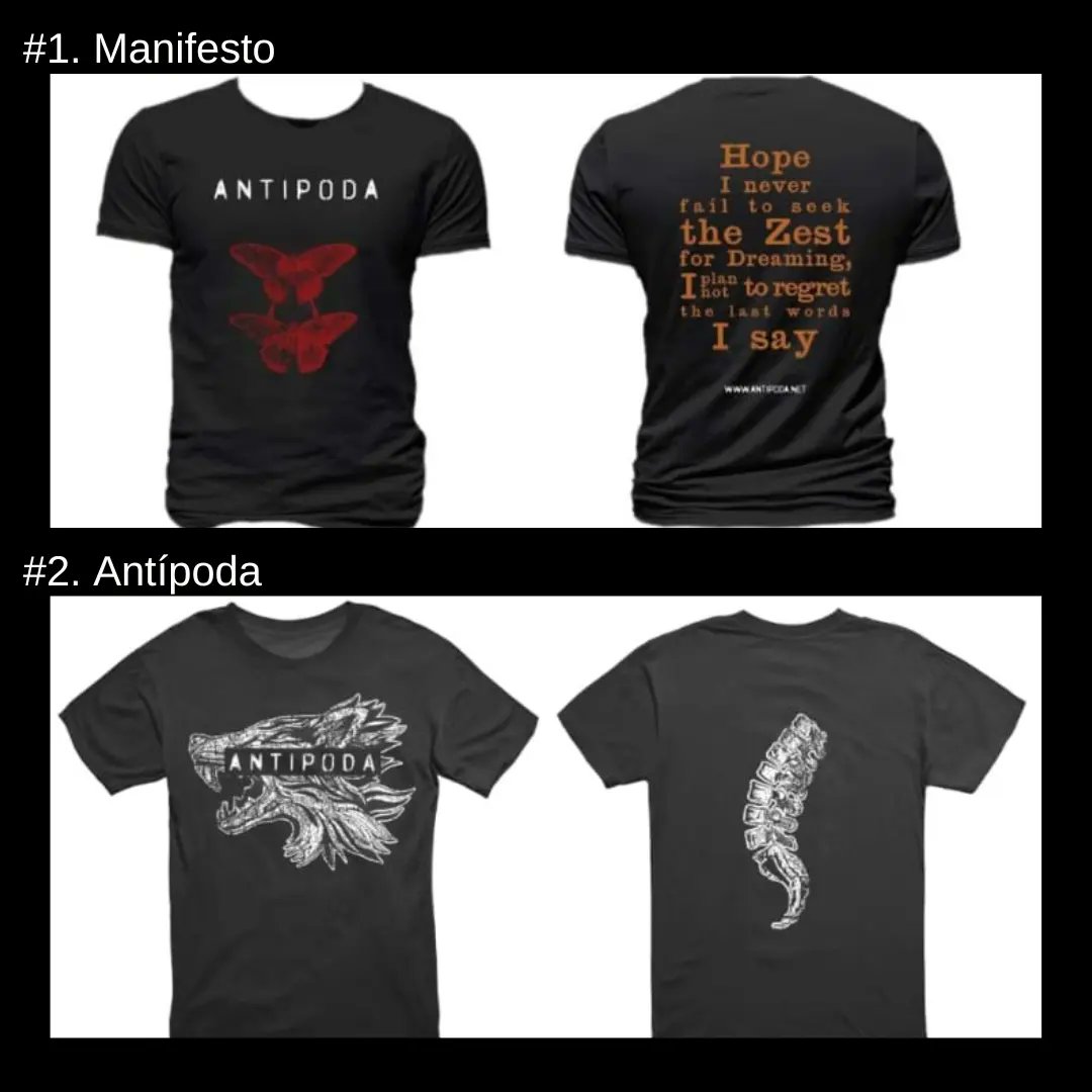 ANTIPODA_ROCK's tweet photo. Por cada compra te obsequiamos 1 afiche. 

**Último diseño: Unburden 
(Del sencillo próximo a lanzarse)

**Gracias a Rick González por su arte en las piezas 2 a 5, y a Dung Hoang por su arte en la pieza 1.
 
#AntipodaRock
#camisetas
#camisetasrockeras 
#rock 
#metal https://t.co/JB1TFajogA