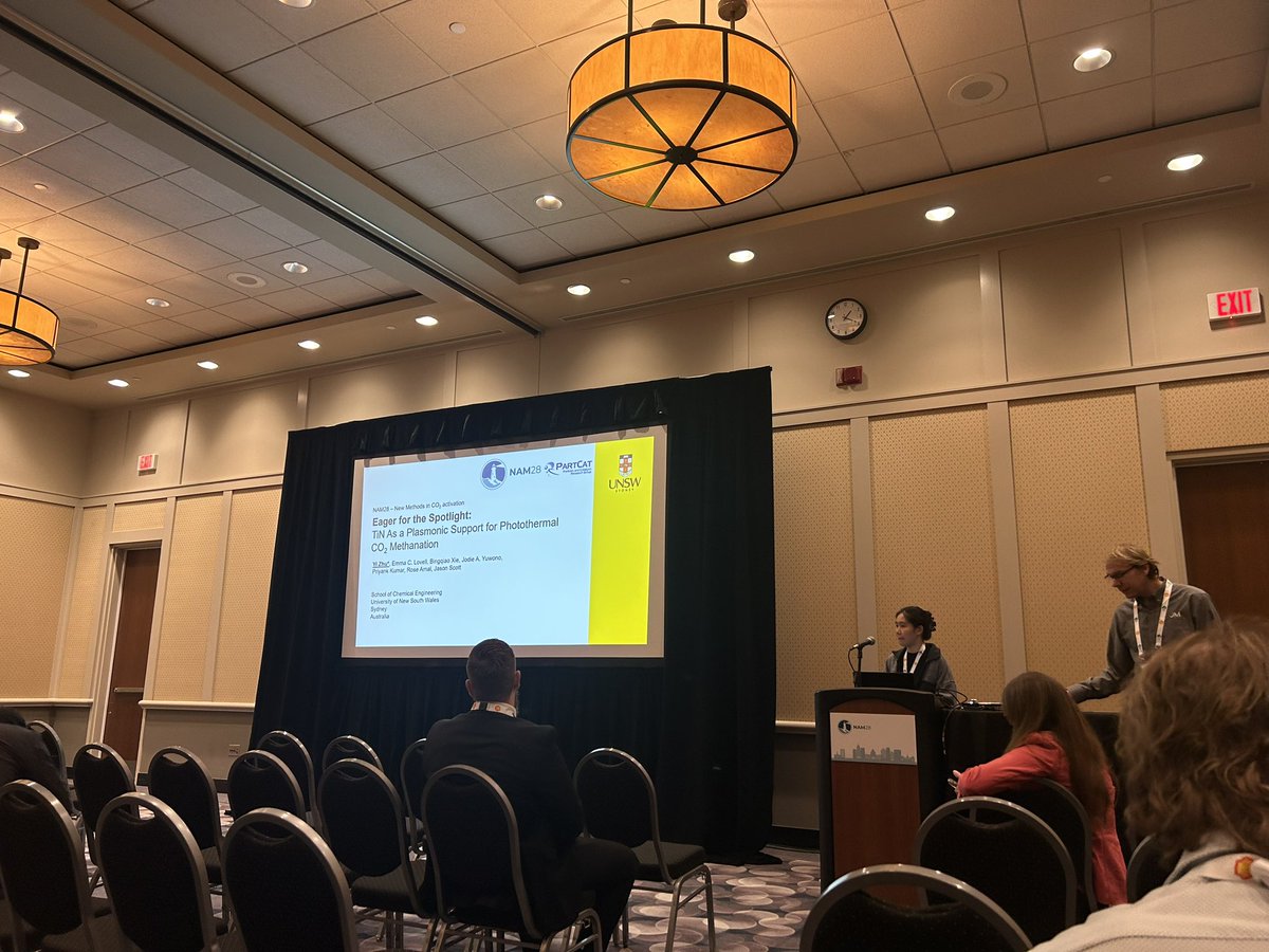 Dr Emma Lovell (@elovelll) on Twitter photo Great presentation by Charlotte at @NAM28NACS today on Ni-TiN, uncovering new pathways for visible light enhanced thermal carbon dioxide conversion (not that I am biased 🙃)
<a href="/Partcatunsw/">Partcat@unsw</a> Great presentation by Charlotte at @NAM28NACS today on Ni-TiN, uncovering new pathways for visible light enhanced thermal carbon dioxide conversion (not that I am biased 🙃)
<a href="/Partcatunsw/">Partcat@unsw</a>