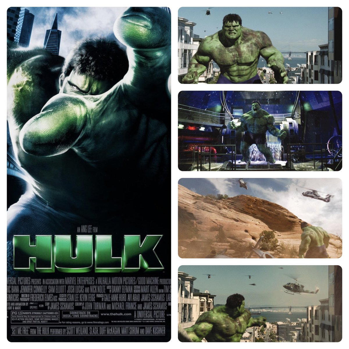 Hulk celebrates it's 20th anniversary today
#hulk #hulkmovie #hulk2003 #thehulk #brucebanner #bettyross #thaddeusross #glenntalbot #brianbanner #classicmovie #classicfilms #2000smovies #2000sfilm 
#anglee #universal #universalstudios  #universalpictures #universalcitystudios