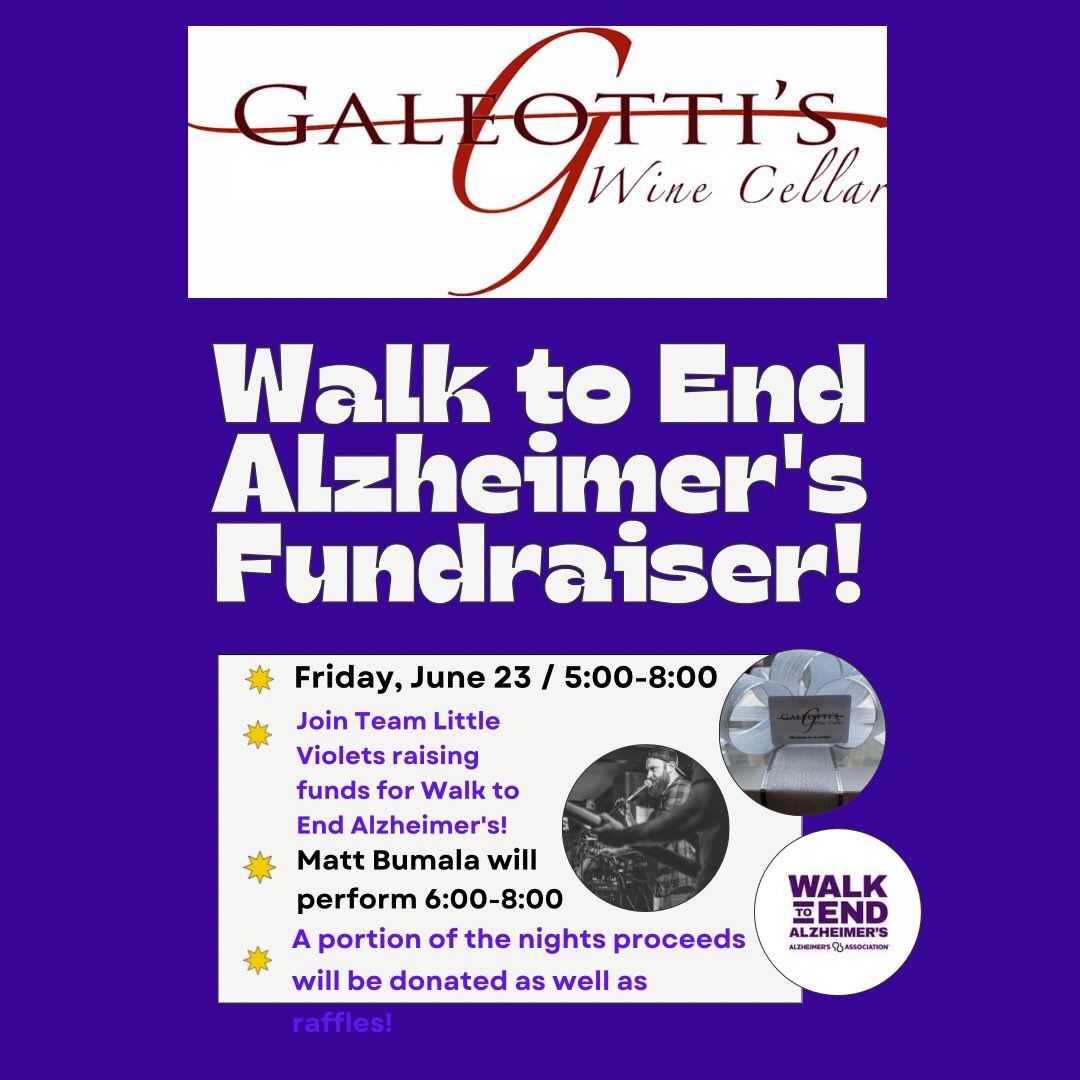 Join #teamlittleviolets raising funds for <a href="/ALZWalkToEndAlz/">WalktoEndAlz</a> Friday, June 23rd!