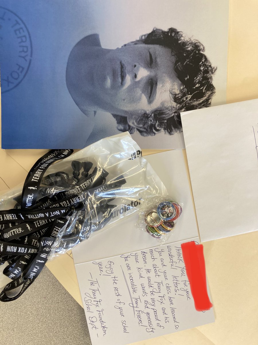 The 6’s wrote letters to organizations across 🇨🇦, thanking them for the work they are doing to make the 🌎 a better place. Some wrote back &amp; the 6’s are beyond thrilled! <a href="/TribuneDrive/">Tribune Drive P.S.</a> <a href="/TerryFoxCanada/">Terry Fox Foundation</a> <a href="/WorldWildlifeF/">World Wildlife Fund</a> <a href="/Bracelet_Hope/">Bracelet of Hope</a> <a href="/redcrosscanada/">Canadian Red Cross</a> Thank you for your kindness! ❤️