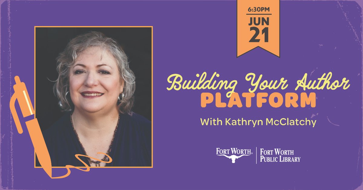 #Writers, I will be presenting at the Fort Worth Public LIbrary, NW Branch on Wed 21 June 2023 at 6:30 pm.
#AuthorPlatform
It will be a hybrid event, so if you are local, I would love to see you. 
All the details -- location, Zoom link, etc -- fortworthtexas.gov/departments/li…