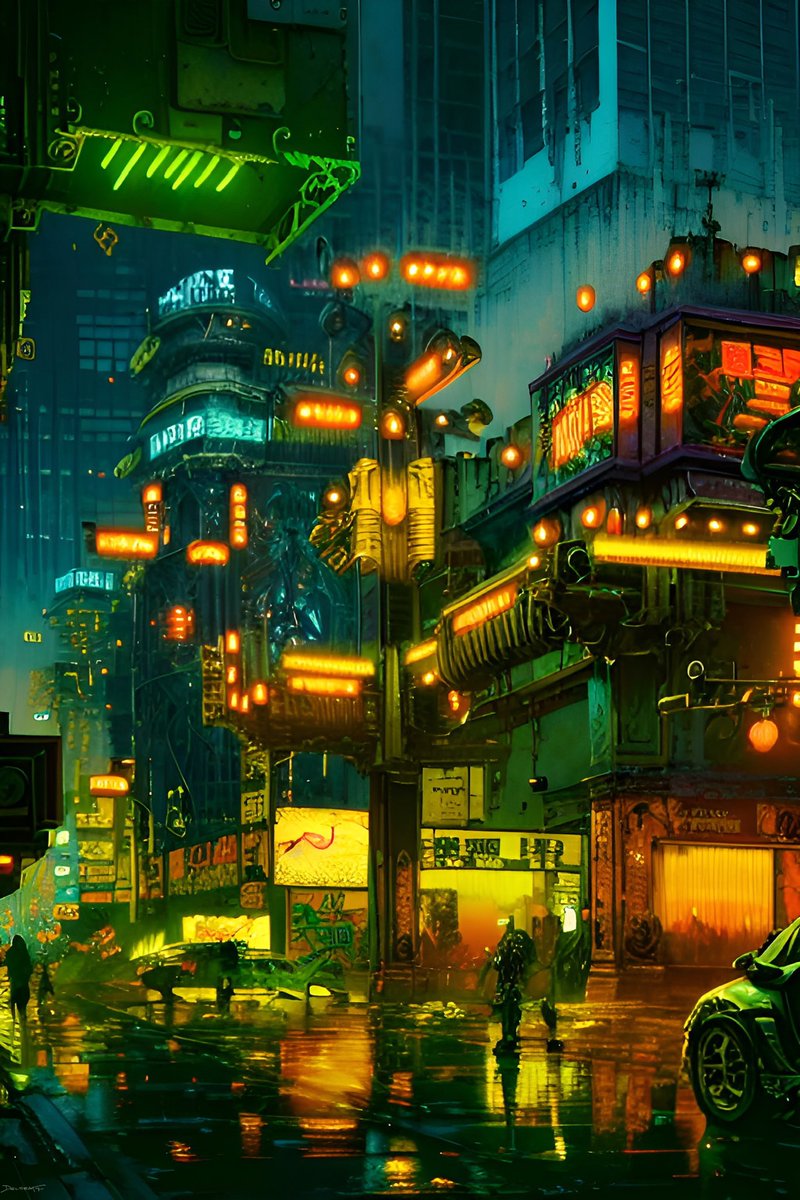 Cyberpunk - Midtown Plaza         #cyberpunk #Cyberpunk2077 #Edgerunners #scifiart #Shadowrun #fantasyart #art #aiartcommunity #aiart #cyberpunkart #neotokyo #conceptart #noir