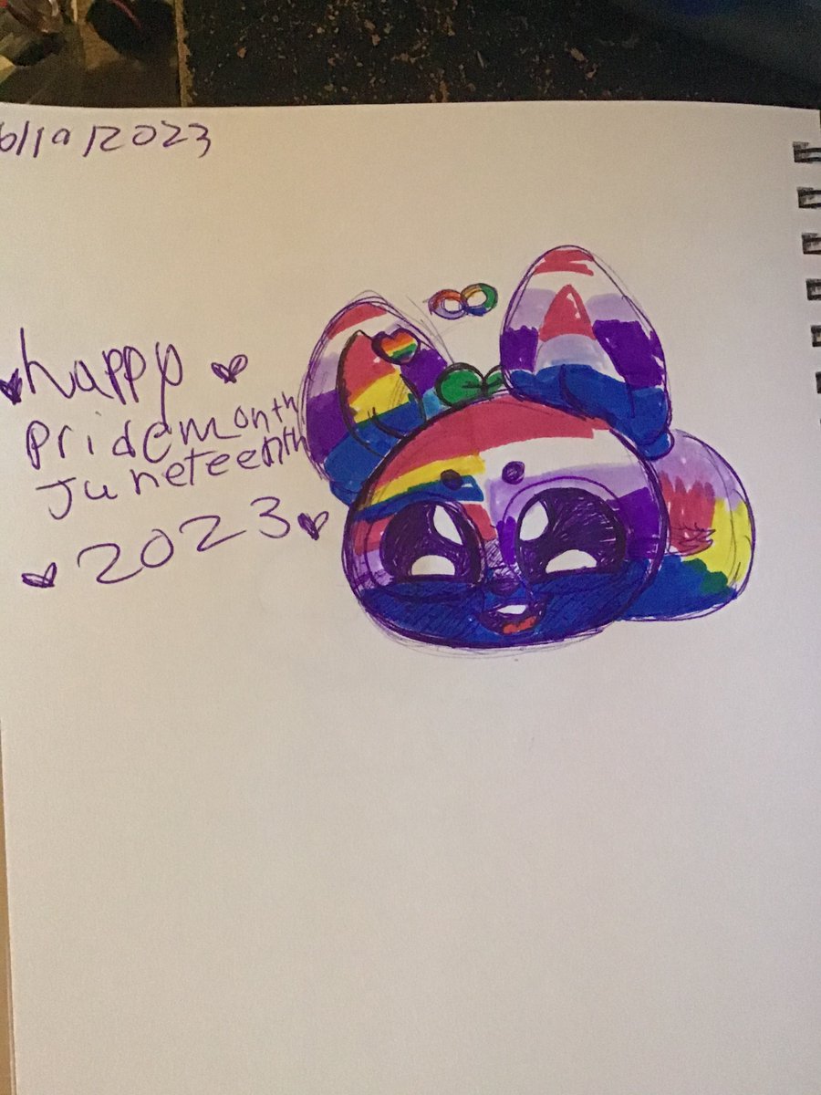 Bun_cookie1's tweet image. Happy pride and Juneteenth 2023