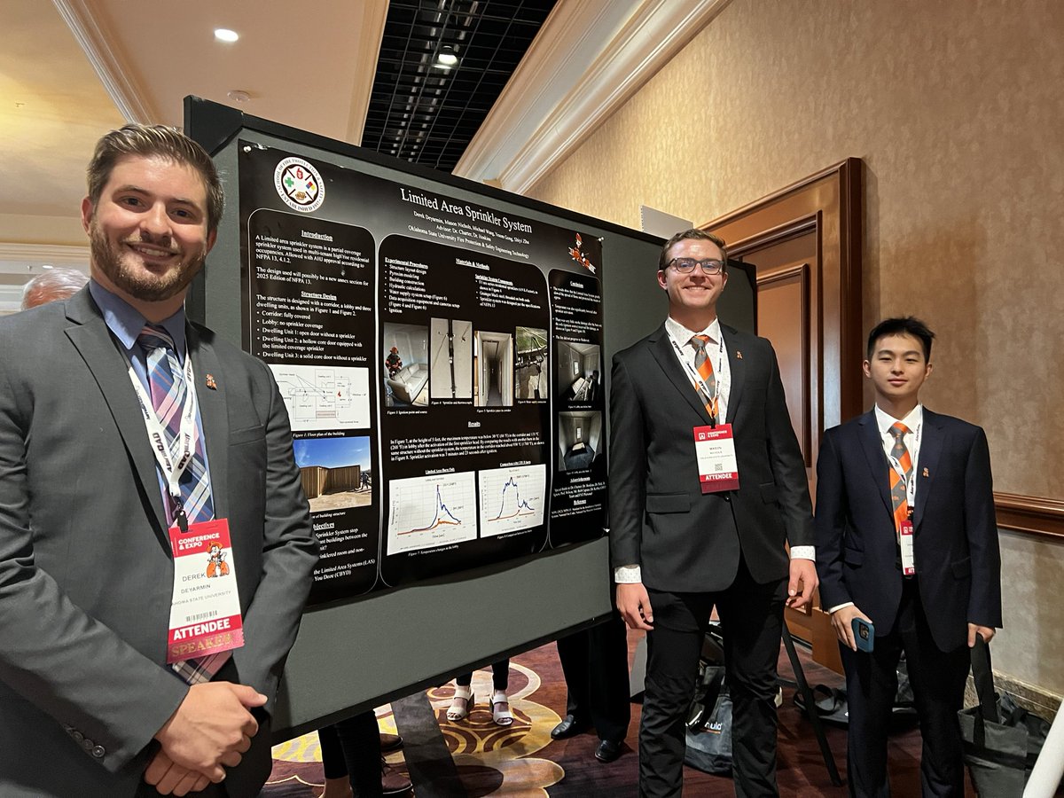 FPSETatOKstate's tweet photo. #fpset is at the #nfpa expo! Come visit our booth! Also check out our students poster sessions! #okstate 🔥 https://t.co/Pu0Q3YEgzw
