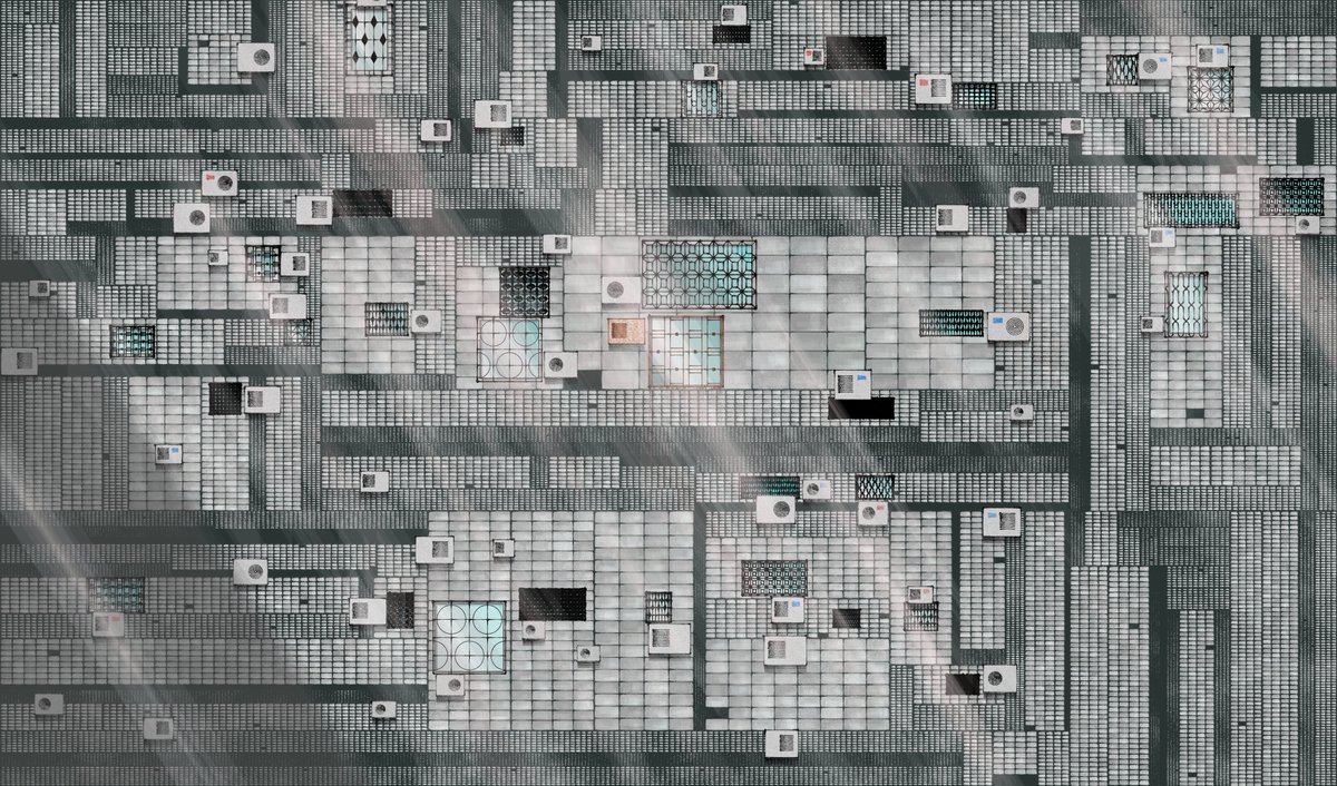 台灣建築記憶 #15 minted by Elot de Kok 
The rusted window is just in the middle of the canvas. Thank you for minting a beautiful output! <a href="/elout01/">elout .____. o__. the pixel-lab</a> 

#proofofx #generativeart #fxhash