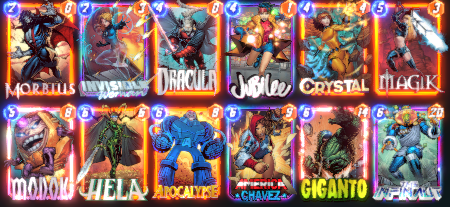 Get the Infinite Ticket with this ModokHela deck:  

1. IW + Modok + Hela to counter Lockjaw and Bounce 
2. Plan B with Morbius + Dracula + Modok to work around Evo Mid and Evo Lockdown 
3. Jubilee, Crystal, Magik and Chavez give so much consistency

@MarvelSnapZone
@SnapDecks