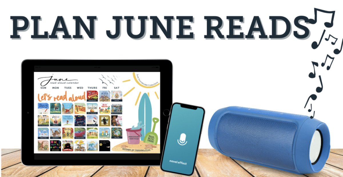The monthly @Novel_Effect read aloud calendars and plans are some of my favorites each month. 

You will find the June Read Aloud @Novel_Effect Calendar and other special ideas from our friends at Novel Effect here. 

buff.ly/3N1Vyyn

#tlchat #futurereadylibs #edchat…