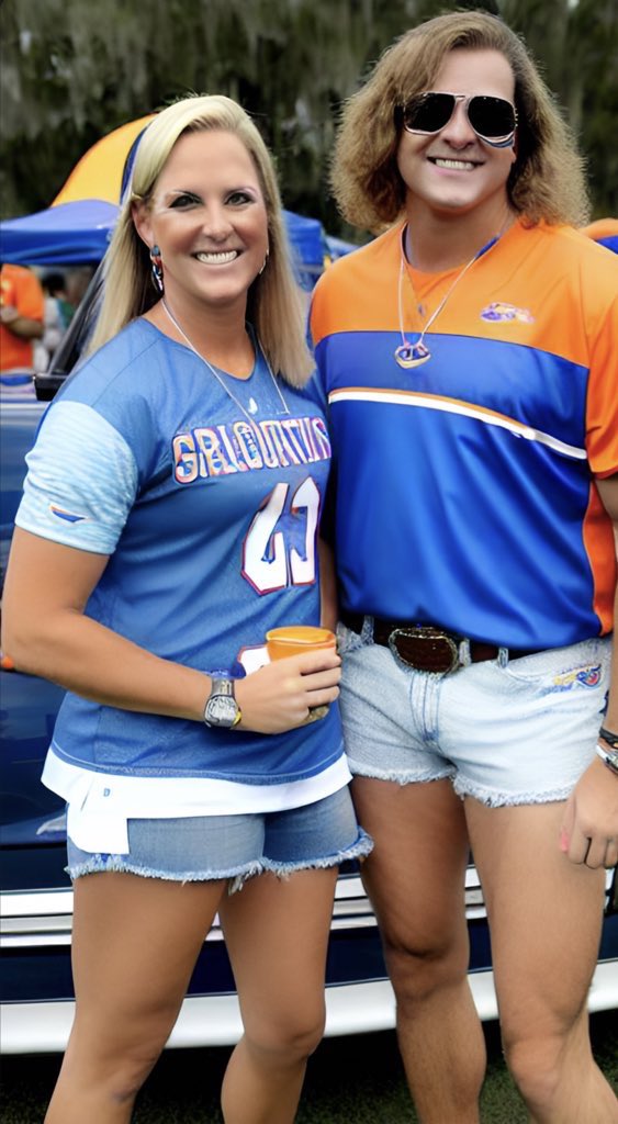 I had AI generate Florida Gators fans tailgating. This was the result.