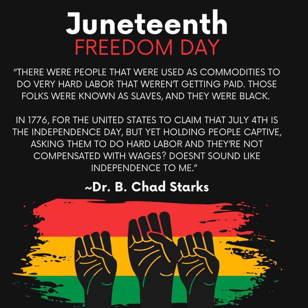be_messenger's tweet photo. Happy Juneteenth y’all! ❤️🖤💚 @bchadphd 

#juneteenth #diversityandinclusion #slavery #independenceday #equity #enslaved #implicitbias #juneteenthatlanta #bethemessenger #bcsandassociates https://t.co/3fztMjQbiy
