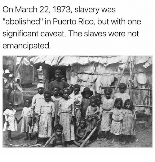 spokanewebsite's tweet photo. Happy Juneteenth! 

Juneteenth is a federal holiday in the USA commemorating the emancipation of enslaved African Americans on June 19, 1865

On March 22, 1873, the Spanish National Assembly finally abolished slavery in Puerto Rico. https://t.co/jWpqNzu1ST