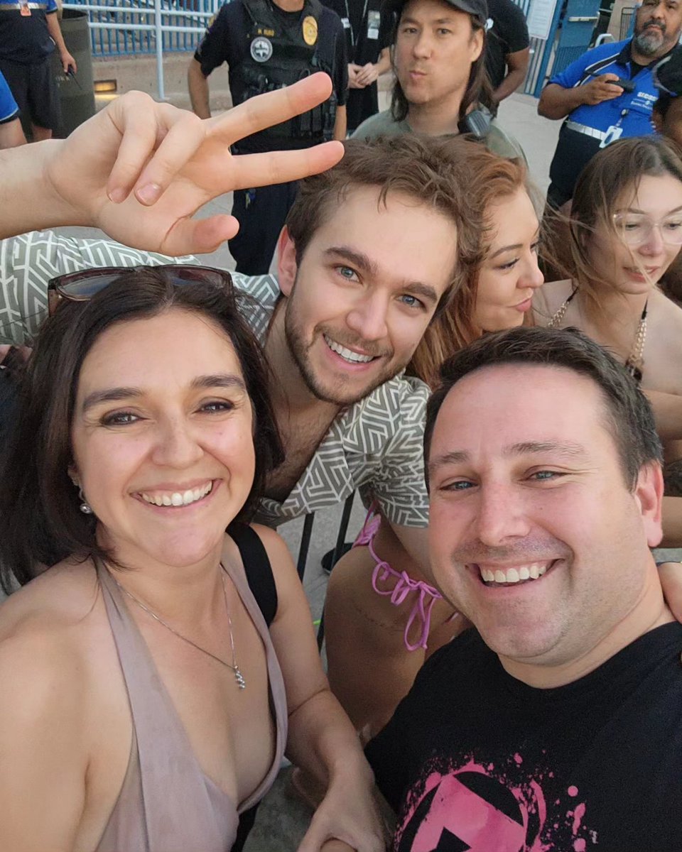 We got to see our favorite DJ <a href="/Zedd/">Zedd</a> at <a href="/wavedayclub/">Wave by RELEASE</a>. Amazing show! He came by after seeing my shirt we got for being winners of a <a href="/ZEDDTrueColors/">ZEDD True Colors</a> event in 2015. We got to tell him our first dance at our wedding was his song "Find You".  Thanks for coming to see us and the hug! ❤️