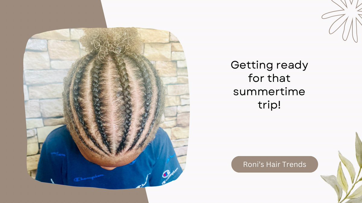 RonisHairTrends's tweet photo. Just finished these cornrows on my new client. Mom texted me yesterday and I got them in the chair today! 💖
✅no wait time
✅under an hour 
✅no tears
✅first time getting braids
#ronishairtrends #braids #naturalhair https://t.co/R2ivPk2LvG