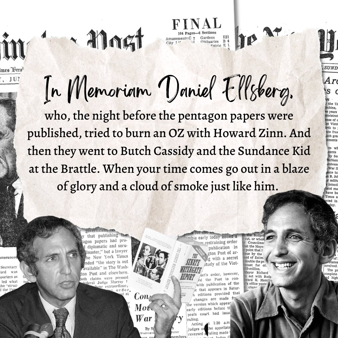 hashishcookbook's tweet image. In Memoriam Daniel Ellsberg - June 16th, 2023
#DanielEllsberg