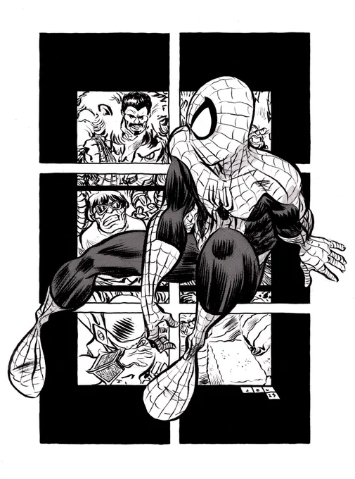 My Spider-Man and the Sinister Six that was in the Heroes Con art auction.